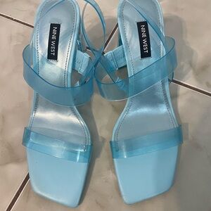 Nine West Women's Blue Strappy Sandals